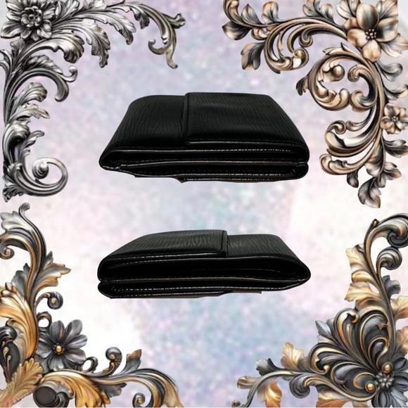 LOUIS VUITTON Black Epi Leather Snap Wallet - Picture 4 of 8